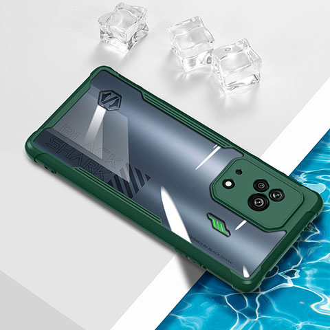 Xiaomi Black Shark 5 5G用極薄ソフトケース シリコンケース 耐衝撃 全面保護 クリア透明 BH1 Xiaomi グリーン