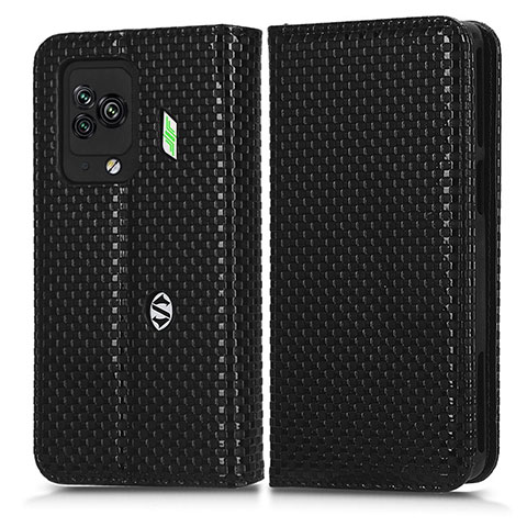 Xiaomi Black Shark 5 Pro 5G用手帳型 レザーケース スタンド カバー C03X Xiaomi ブラック