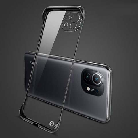 Xiaomi Mi 11 5G用ハードカバー クリスタル クリア透明 S01 Xiaomi ブラック