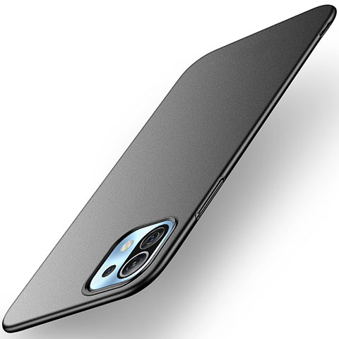 Xiaomi Mi 11 Lite 5G用ハードケース プラスチック 質感もマット カバー M01 Xiaomi ブラック