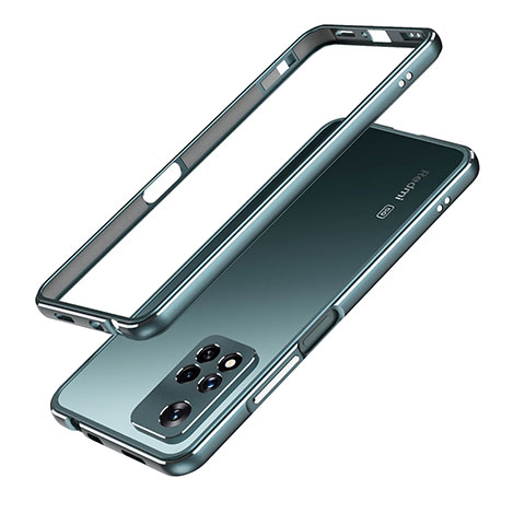 Xiaomi Mi 11i 5G (2022)用ケース 高級感 手触り良い アルミメタル 製の金属製 バンパー カバー Xiaomi モスグリー