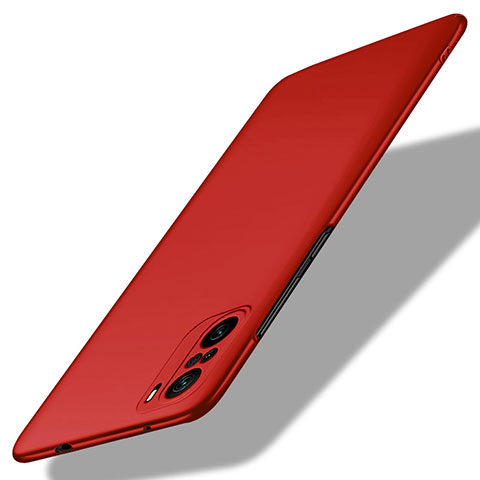 Xiaomi Mi 11i 5G用ハードケース プラスチック 質感もマット カバー YK7 Xiaomi レッド