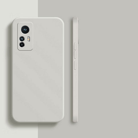 Xiaomi Mi 12T Pro 5G用360度 フルカバー極薄ソフトケース シリコンケース 耐衝撃 全面保護 バンパー YK6 Xiaomi ホワイト