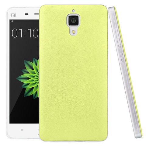 Xiaomi Mi 4用ハードケース プラスチック レザー柄 Xiaomi グリーン