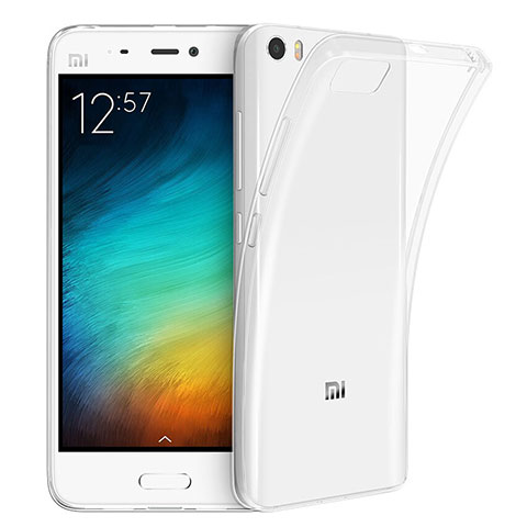 Xiaomi Mi 5用極薄ソフトケース シリコンケース 耐衝撃 全面保護 クリア透明 Xiaomi クリア