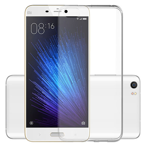 Xiaomi Mi 5用極薄ソフトケース シリコンケース 耐衝撃 全面保護 クリア透明 T04 Xiaomi クリア