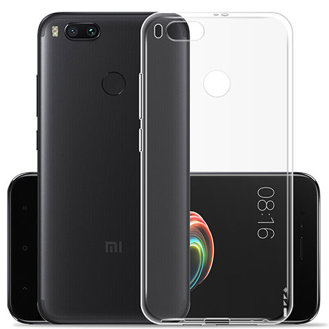 Xiaomi Mi 5X用極薄ソフトケース シリコンケース 耐衝撃 全面保護 クリア透明 Xiaomi クリア