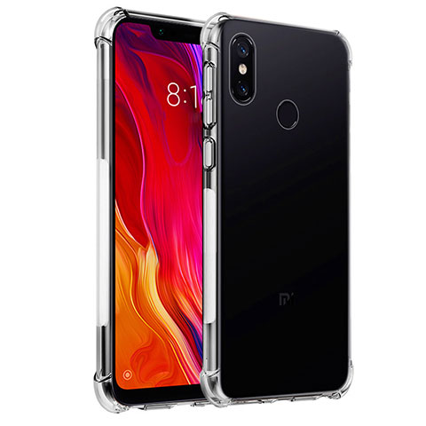 Xiaomi Mi 8用極薄ソフトケース シリコンケース 耐衝撃 全面保護 クリア透明 T04 Xiaomi クリア