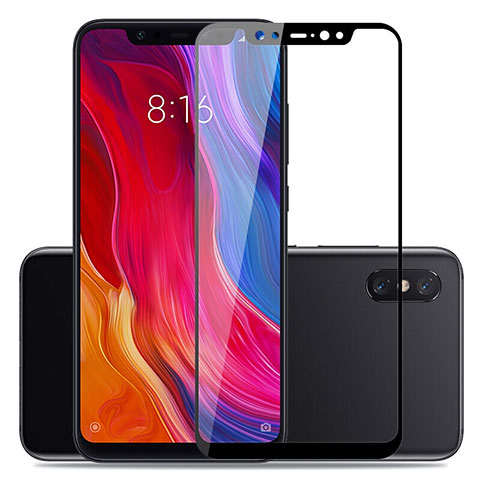 Xiaomi Mi 8 Explorer用強化ガラス フル液晶保護フィルム Xiaomi ブラック