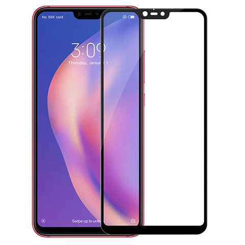 Xiaomi Mi 8 Lite用強化ガラス フル液晶保護フィルム F02 Xiaomi ブラック