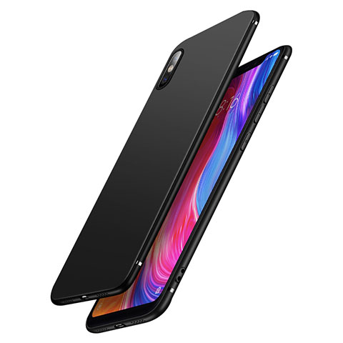 Xiaomi Mi 8 Screen Fingerprint Edition用極薄ソフトケース シリコンケース 耐衝撃 全面保護 S02 Xiaomi ブラック