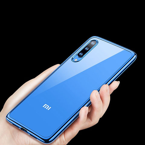 Xiaomi Mi 9用極薄ソフトケース シリコンケース 耐衝撃 全面保護 クリア透明 H01 Xiaomi ネイビー