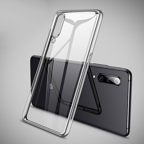 Xiaomi Mi 9用極薄ソフトケース シリコンケース 耐衝撃 全面保護 クリア透明 H05 Xiaomi シルバー