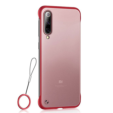 Xiaomi Mi 9用極薄ケース クリア透明 プラスチック 質感もマットU01 Xiaomi レッド