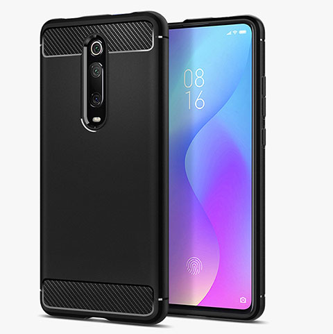 Xiaomi Mi 9T Pro用シリコンケース ソフトタッチラバー ツイル Xiaomi ブラック