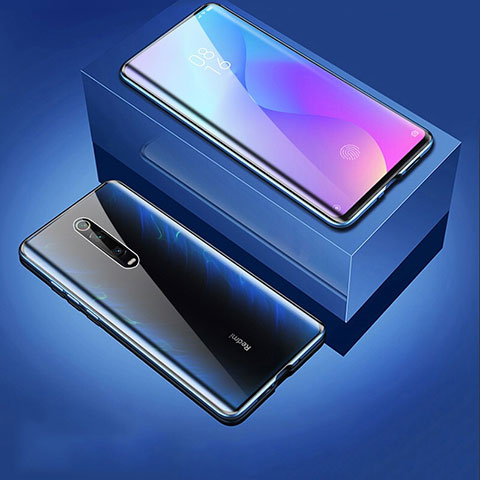 Xiaomi Mi 9T Pro用ケース 高級感 手触り良い アルミメタル 製の金属製 360度 フルカバーバンパー 鏡面 カバー T06 Xiaomi ブラック