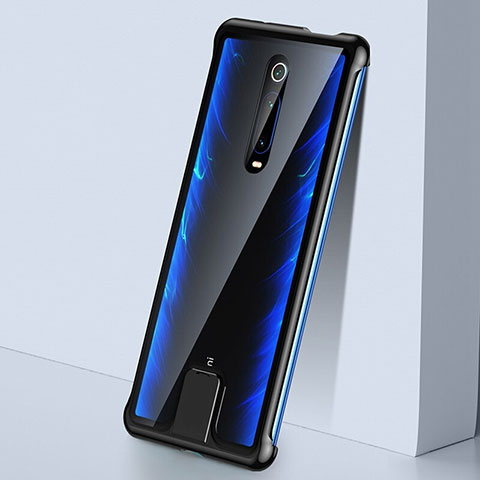 Xiaomi Mi 9T Pro用ケース 高級感 手触り良い アルミメタル 製の金属製 360度 フルカバーバンパー 鏡面 カバー T05 Xiaomi ブラック