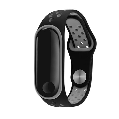 Xiaomi Mi Band 3用高級 バンド シリコーン Xiaomi グレー