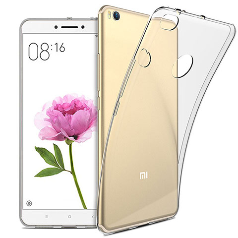 Xiaomi Mi Max 2用極薄ソフトケース シリコンケース 耐衝撃 全面保護 クリア透明 T02 Xiaomi クリア