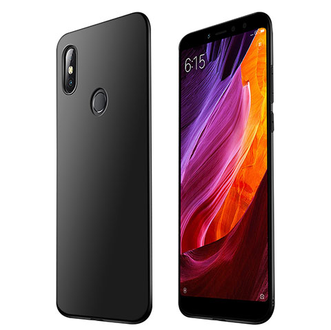 Xiaomi Mi Max 3用極薄ソフトケース シリコンケース 耐衝撃 全面保護 S01 Xiaomi ブラック