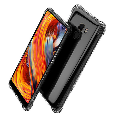 Xiaomi Mi Mix 2用極薄ソフトケース シリコンケース 耐衝撃 全面保護 クリア透明 T06 Xiaomi クリア