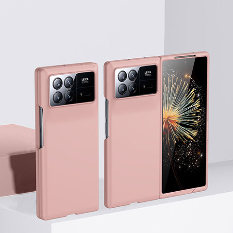 Xiaomi Mix Fold 3 5G用ハードケース プラスチック 質感もマット 前面と背面 360度 フルカバー BH1 Xiaomi ピンク