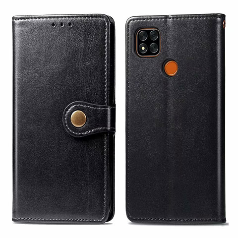 Xiaomi POCO C3用手帳型 レザーケース スタンド カバー L06 Xiaomi ブラック