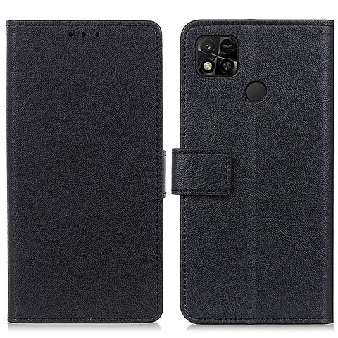 Xiaomi POCO C3用手帳型 レザーケース スタンド カバー M08L Xiaomi ブラック