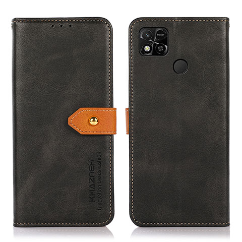 Xiaomi POCO C3用手帳型 レザーケース スタンド カバー N07P Xiaomi ブラック