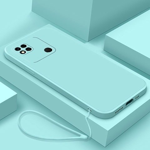 Xiaomi POCO C3用360度 フルカバー極薄ソフトケース シリコンケース 耐衝撃 全面保護 バンパー YK4 Xiaomi ライトブルー