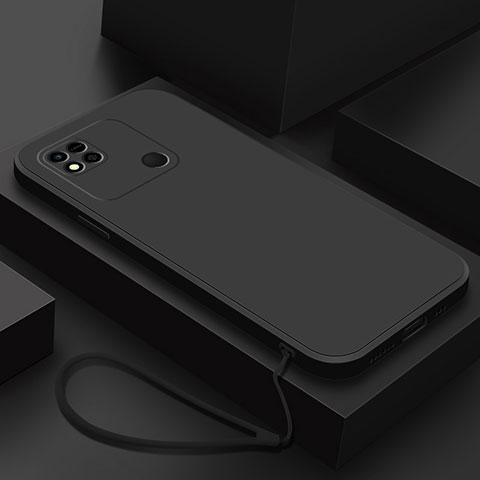 Xiaomi POCO C31用360度 フルカバー極薄ソフトケース シリコンケース 耐衝撃 全面保護 バンパー YK4 Xiaomi ブラック