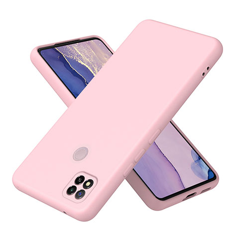 Xiaomi POCO C31用360度 フルカバー極薄ソフトケース シリコンケース 耐衝撃 全面保護 バンパー H01P Xiaomi ローズゴールド