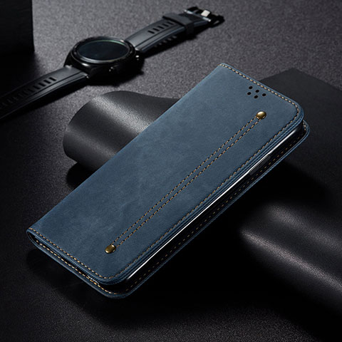 Xiaomi Poco C50用手帳型 布 スタンド B01S Xiaomi ネイビー