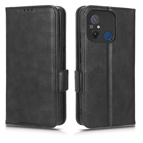 Xiaomi Poco C55用手帳型 レザーケース スタンド カバー C02X Xiaomi ブラック