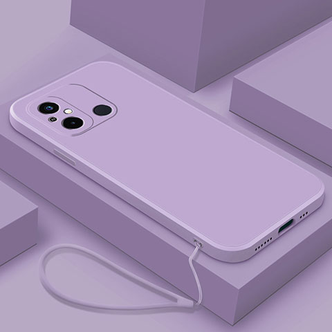 Xiaomi Poco C55用360度 フルカバー極薄ソフトケース シリコンケース 耐衝撃 全面保護 バンパー YK5 Xiaomi パープル