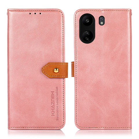 Xiaomi Poco C65用手帳型 レザーケース スタンド カバー N07P Xiaomi ピンク