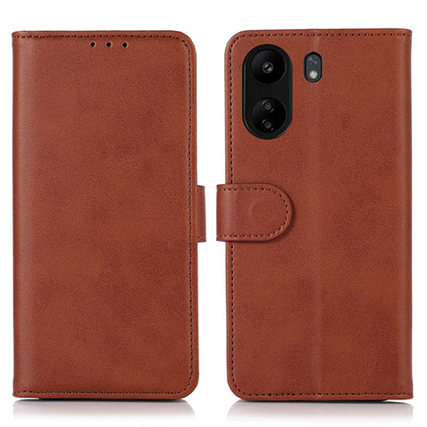 Xiaomi Poco C65用手帳型 レザーケース スタンド カバー N08P Xiaomi ブラウン