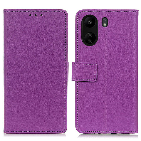 Xiaomi Poco C65用手帳型 レザーケース スタンド カバー M08L Xiaomi パープル