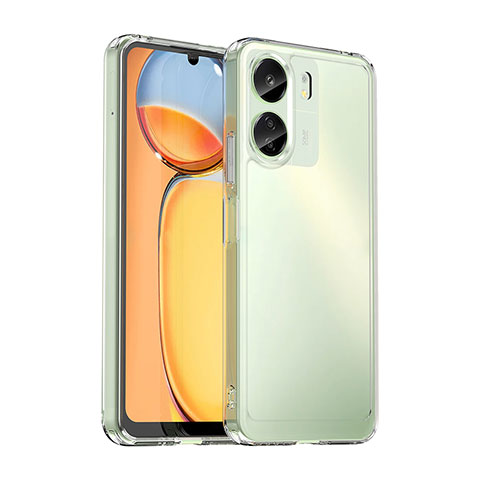 Xiaomi Poco C65用ハイブリットバンパーケース クリア透明 プラスチック カバー J02S Xiaomi クリア