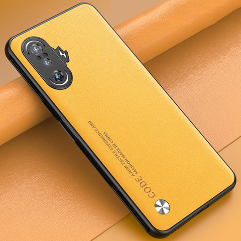 Xiaomi Poco F3 GT 5G用ケース 高級感 手触り良いレザー柄 S01 Xiaomi イエロー