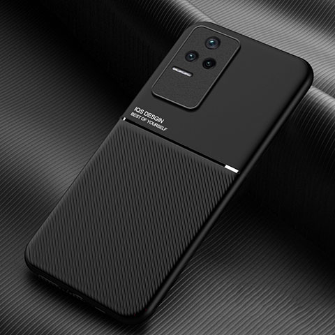 Xiaomi Poco F4 5G用極薄ソフトケース シリコンケース 耐衝撃 全面保護 マグネット式 バンパー Xiaomi ブラック