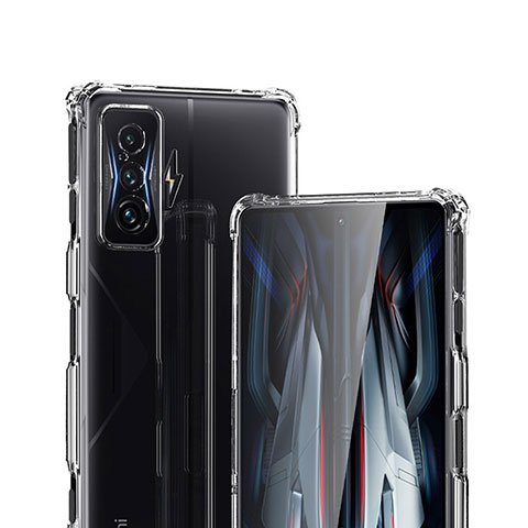 Xiaomi Poco F4 GT 5G用極薄ソフトケース シリコンケース 耐衝撃 全面保護 クリア透明 T03 Xiaomi クリア