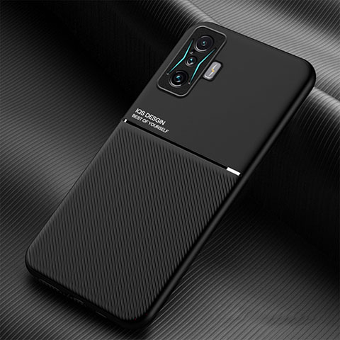 Xiaomi Poco F4 GT 5G用極薄ソフトケース シリコンケース 耐衝撃 全面保護 マグネット式 バンパー Xiaomi ブラック