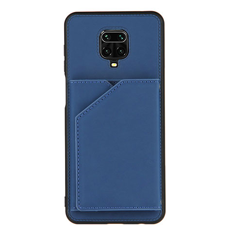 Xiaomi Poco M2 Pro用ケース 高級感 手触り良いレザー柄 Y01B Xiaomi ネイビー