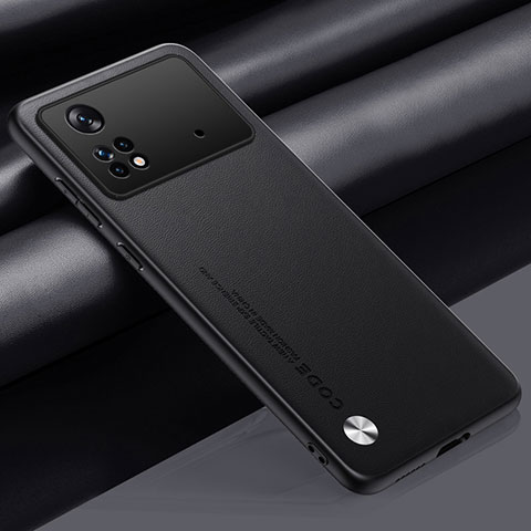 Xiaomi Poco M4 Pro 4G用ケース 高級感 手触り良いレザー柄 S01 Xiaomi ブラック