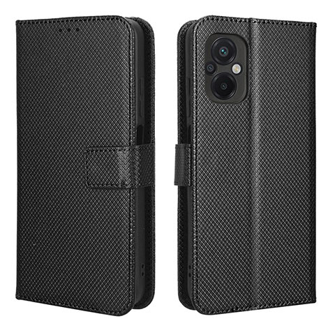 Xiaomi Poco M5 4G用手帳型 レザーケース スタンド カバー BY1 Xiaomi ブラック