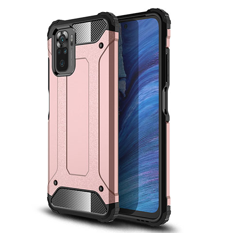 Xiaomi Poco M5S用ハイブリットバンパーケース プラスチック 兼シリコーン カバー WL1 Xiaomi ローズゴールド