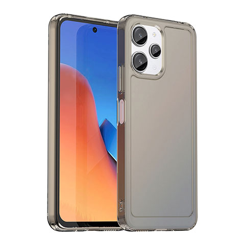 Xiaomi Poco M6 Pro 5G用ハイブリットバンパーケース クリア透明 プラスチック カバー J02S Xiaomi グレー