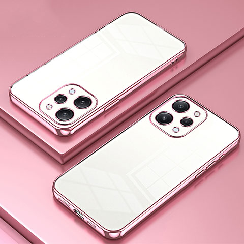 Xiaomi Poco M6 Pro 5G用極薄ソフトケース シリコンケース 耐衝撃 全面保護 クリア透明 SY2 Xiaomi ローズゴールド