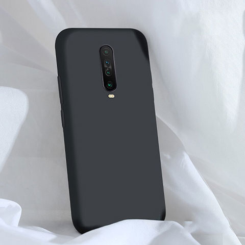 Xiaomi Poco X2用360度 フルカバー極薄ソフトケース シリコンケース 耐衝撃 全面保護 バンパー Xiaomi ブラック